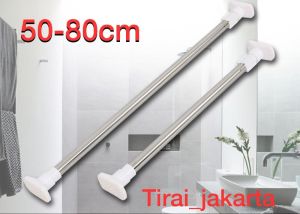 Tiang fleksibel multifungsi tanpa paku tiang serbaguna  tiang ajaib  tiang kain gorden tiang serbaguna tongkat fleksibel stainles