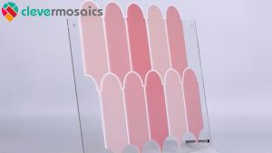 10sheets 2.5mmThicker 3d Self-adhesive Room Decor Wall Sticker Pink Waterproof Vinyl Kitchen Tile Bedroom Wall Decal Wallpaper ( 12x12inch)