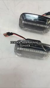 [READY STOCK] (2pcs) Toyota Landcruiser 70 80 100 LC2 LJ78 Hilux SR166 Fender Side Signal Marker Lamp Light LED