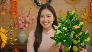Chậu cây ĂN TRÁI cao 36cm bằng đất sét Nhật cao cấp