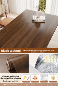 O Margo | Thick Wood Grain Oil Resistant Sticker For Kitchen