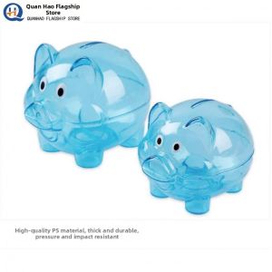 ZHENG FU | Childrens Transparent Pig Shaped Money Box