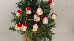 2m 10 LED Christmas Tree House Style Fairy Light String Wedding New Year Christmas Decorations Xmas Decorations for Tree