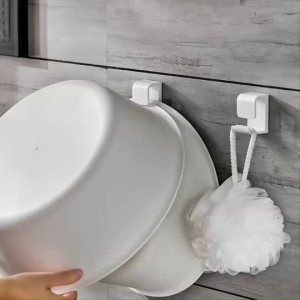 Lady Lin ที่แขวนกะละมัง ของใช้ทั่วไปที่มีเชือกร้อยแขวน ติดผนังโดยไม่ต้องเจาะผนัง