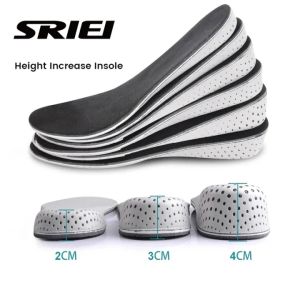 SRIEI 1Pair Invisible Height Increase Insoles Shoe Insole EVA Memory Foam Heel Lifting Taller Cushion Heighten Shoe Pad for Men Women