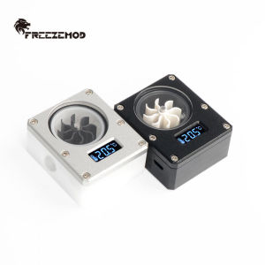 Freeze Mod 2022 WDXS-T4 Computer Water Cooling Flow Meter Display VA Liquid Crystal Screen 0.5 Second Gaming Hardware Peripherals