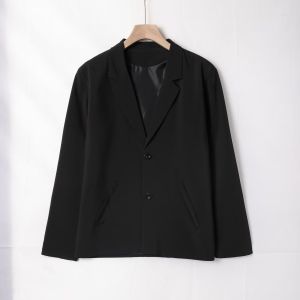 Italian Casual Neapolitan Style Suit Blue Seersucker Casual Single Breasted Flat Collar Suit Men