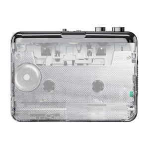 New Transparent Cassette Player Portable Music Player Recording Album External Playback Bluetooth Radio Function