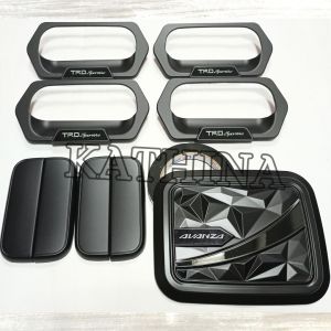 Paket Outer Cover Handle Tutup Tangki Mobil Avanza VVTI 2004-2011 Hitam TRD Sportivo