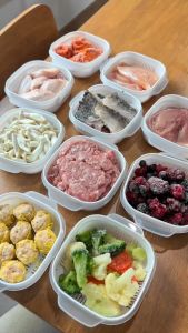 ซื้อ 5 แถม 5 Buy 5 get 5 boxes กล่องข้าวไมโครเวฟเก็บข้าวสด ภาชนะใส่อาหารตู้เย็น กล่องซีลพกพา บรรจุข้าวสี่เหลี่ยมสด