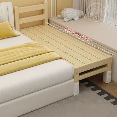 Custom Expandable Wooden Guardrails Bed For Children