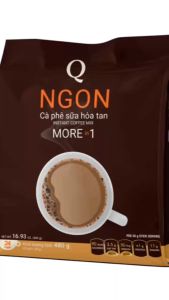 Cà phê sữa ngon Trần Quang NUAN hòa tan 3 in 1 uống liền thùng 10kg 21 bịch