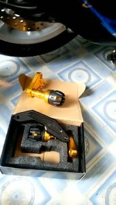 ชุดกันล้มข้างท่อไอเสีย N-MAX/AEROX งานCNC(0130)