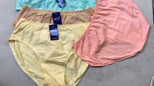 10 quần lót nữ cạp cao bigsize 48 đến 100kg chất Cotton mềm mại màu sáng MarketOnline NT120