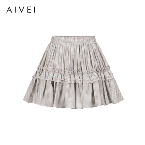 AIVEI | Petite Cultural Elastic Waist Short Skirt