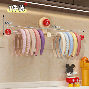 จี้ติดผนังสำหรับเก็บรักษาเครื่องประดับผม จี้ติดผนังแบบติดด้วยดูดซับสำหรับห้องน้ำ ไม่ต้องเจาะ จี้ติดผ้ากันเปื้อน จี้ติดรูปตัว U