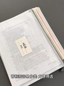 F04 กระเป๋าตาข่ายไนล่อน มีซิป ขนาด A4 A5 A6 อเนกประสงค์ สำหรับใส่เอกสาร เครื่องสำอางเเละเครื่องเขียน