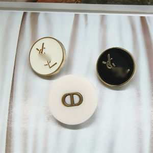 Nút Nhựa Đen Trắng Chất Lượng Cao Cỡ Lớn Nút Áo Sơ Mi Nút Áo Khoác Trang Trí Ngọc Trai Tinh Tế Nút Nhựa Nút Trang Trí