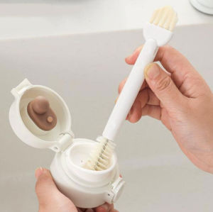 Polocat Insulated Cup Lid Gap Cleaning Brush Kitchen Cup Washing Artifact Double-Headed Multi-Functional Cleaning Brush