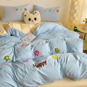 Infant-grade Water-washed Cotton Embroidered Four-Piece Set