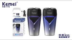 Kemei KM-T76 Electric Shaver for Men Rotary Dual Rechargeable Waterproof Mens Shaving Razor