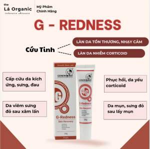 [ Chính Hãng 100% ] G- Redness Serum Phục Hồi Da Yếu Da Sau Xâm Lấn Da Sau Nặn Mụn Da Nhiễm Corticoid