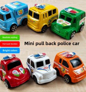 Xe Đồ Chơi Nhựa Mini Hoạt Hình Cho Trẻ Em Bé Trai Xe Cảnh Sát Xe Cảnh Sát Mô Hình Xe Đồ Chơi Chạy Bằng Dây Cho Trẻ Em Dưới 3 Tuổi
