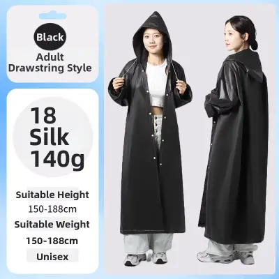 Portable Waterproof Hiking and Climbing Raincoat Thick