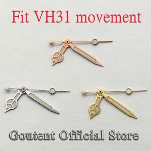 Goutent Retro Watch Hands Green Luminous Multi‑Color Gold Silver Rose Gold Fit VH31 Quartz Movement Watch Mod Replacement Parts
