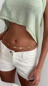 Ingemark | Ingemark Trend Summer Beach Bohemian Belly Waist Chain Women Vintage Gold Color Belt Chains Body Chain PartyJewelry Accessories