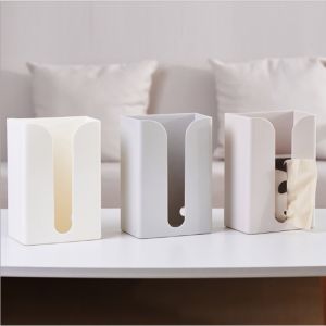 HOUSEHOLD PAPER TOWEL BOX BATHROOM KITCHEN PUNCH FREE WALL MOUNT TISSUE BOX TOOL HOLDER STICKER BATHROOM