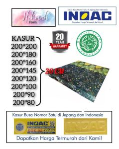 KASUR BUSA INOAC EOE D32 TINGGI 20CM GARANSI RESMI 20 TAHUN