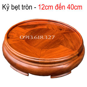 Kỷ tròn đôn tròn gỗ đế kê bát hương gỗ hương cao 6cm mặt 12141618202224262830