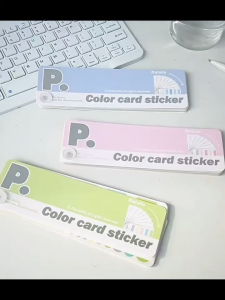 INS Planwith Iridescent Color Card Stickers Index Tag Marker DIY Decorations Journal Scrapbooking Deco Labels