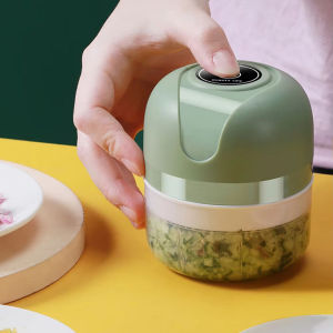Mini electric garlic puree machine garlic grinder 250ml portable vegetable chili meat food chopper household kitchen mixer