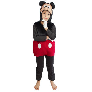 Kids Disney Mickey Mouse Costume Child Mickey Mouse Cosplay Costumes Hat Bodysuit Gloves Suit Halloween Party Carnival Clothes 3-8T