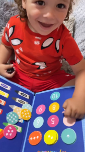 NIKO Busy Board Montessori Toy Early Education Toy Learning Board Activity Busy Book Sensory Toy for Baby Toddler Kids Gifts