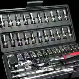 SMK.D213 Kunci Sok 46PCS Set Socket Full Lengkap Wrench Pas Shock