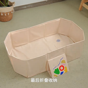 Foldable Baby Bathtub Foldable Baby Swimming Bucket Portable Toddler Bathtub 2 Color Secure Bath Barrel for Children Gift Idea