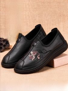 SHIPAILUO | Beijing Ladies Cloth Shoes Embroidered Flat Bottom Soft Sole Comfortable Breathable Elderly Womens Footwear Spring Season