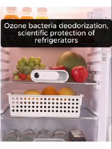 Yeshhlife Digital Display Reliable Portable Fridge Deodorizer Purifier Refrigerator Deodorizer Sterilization -Strong Battery Flat or Hang to place