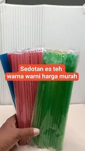 Sedotan Stabilo dan Sedotan Cap AAA/Sedotan ES Higienis Drinking Straw/Bersih dan Higienis/ isi per 10 bungkus/ISI 400 PCS
