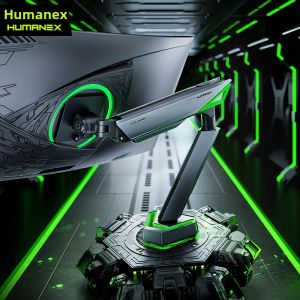 HumaneX | RGB Adjustable Heavy-Duty Monitor Arm