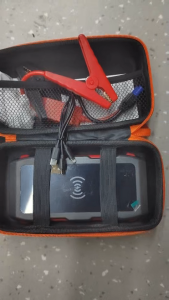 12V 198000mAh Car Jump Starter with Air Pump Multi-function Car Jumper Power Bank with Wireless Charging USB Intelligent Digital Display for Auto Motorcycles Emergency Vehicle Booster Car Battery Jumper with 120PSI Car Air Compressor