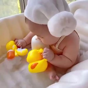 Baby bear bathtub อ่างอาบน้ำเป่าลมน้องหมี สไตล์เกาหลี น่ารักมาก ( TOY725)