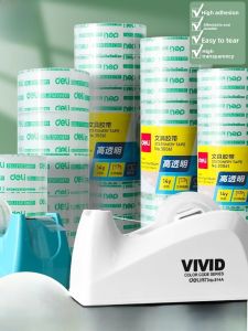 Deli Transparent Tape Small Office Super Strong No Residue Narrow Adhesive High Viscosity Error Correction Stationery Tape