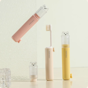 Portable Travel Foldable Toothbrush And Toothpaste Set Soft Bristle One Piece Independent Packaging Multifunctional Adult Toothbrush Kit