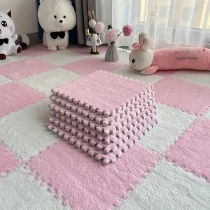 16Pcs Soft Plush Childrens Mat Baby Play Mat Baby Toys Eva Foam Puzzle Carpet In Childrens Room Keep Warm Playmat 30*30*1CM