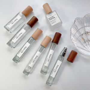 Portable High-End 10ml Glass Perfume Sample Bottle Press Type Empty Spray Bottle for Beauty Tools And Cosmetic Packaging