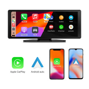 10.26 inch 4K Dash Camera Wireless Support CarPlay Android Auto Potable Screen Dashboard Recorder Plug and Play